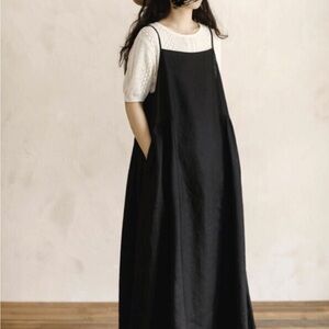 linen black dress etsy simpson gardens